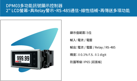 DPM03多功能訊號顯示控制器